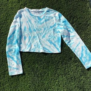 Tie dye cropped long sleeve